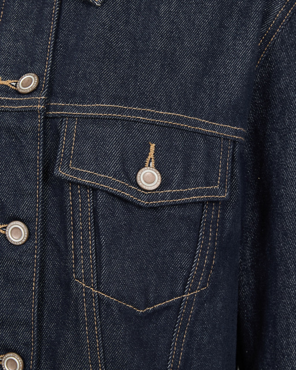 The Preppy Checkered Hem Frayed Jacket - Raw Denim