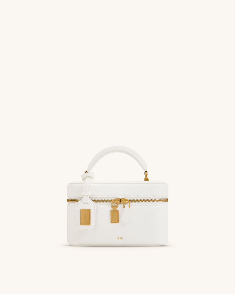 Cleo Box Shape Top Handle Bag - Off-white