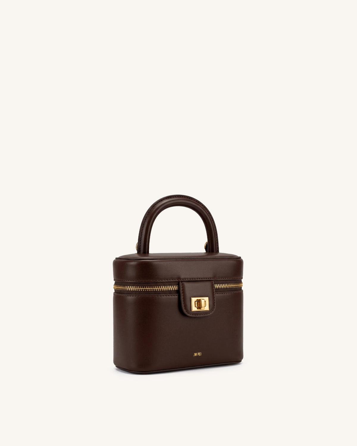 Cosima Vanity Case - Chocolate Brown
