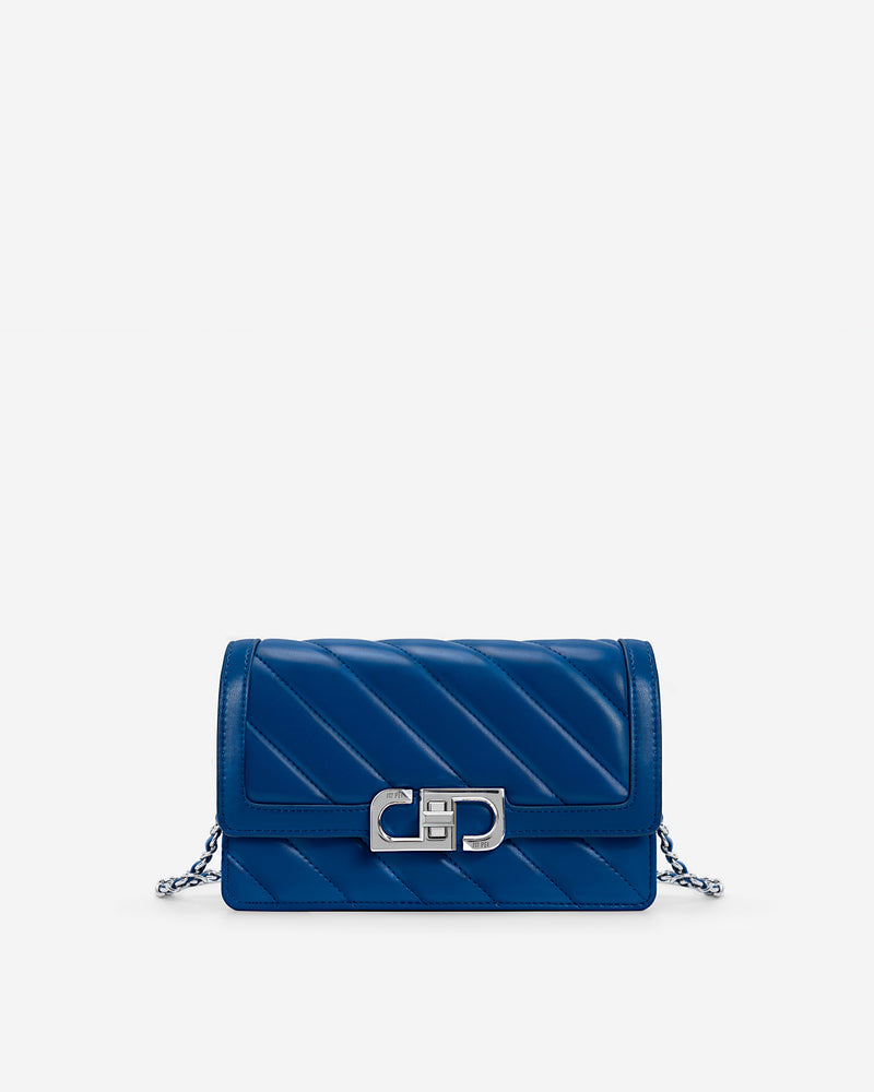 Lottie Chain Crossbody Bag -Classic Blue