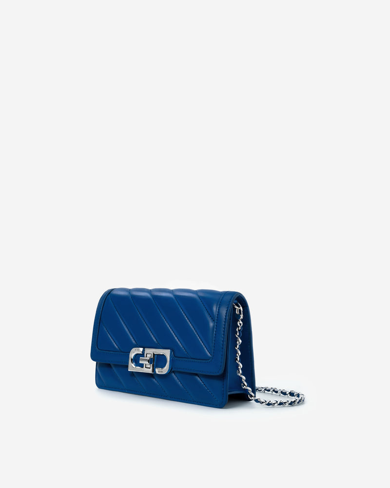 Lottie Chain Crossbody Bag -Classic Blue