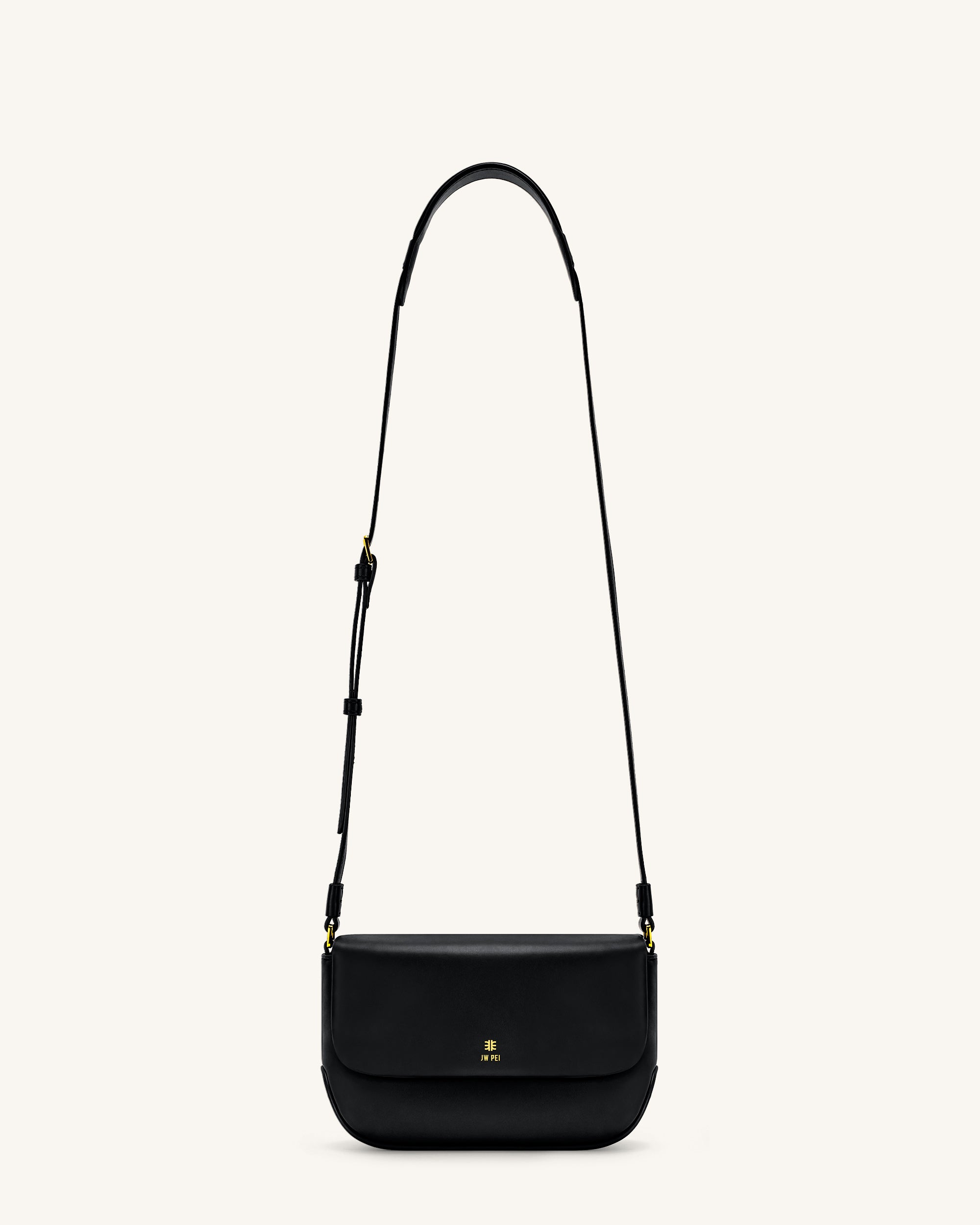 Debby Flap Crossbody  Bag - Black