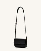 Debby Flap Crossbody  Bag - Black