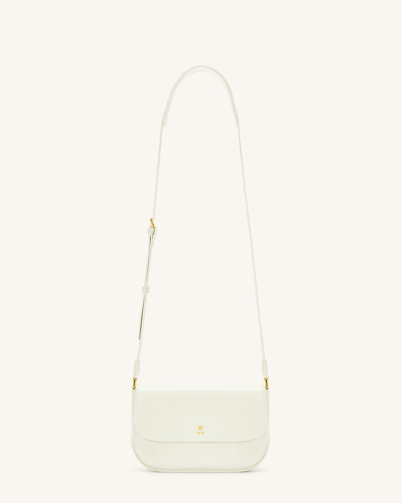 Debby Flap Crossbody  Bag - White