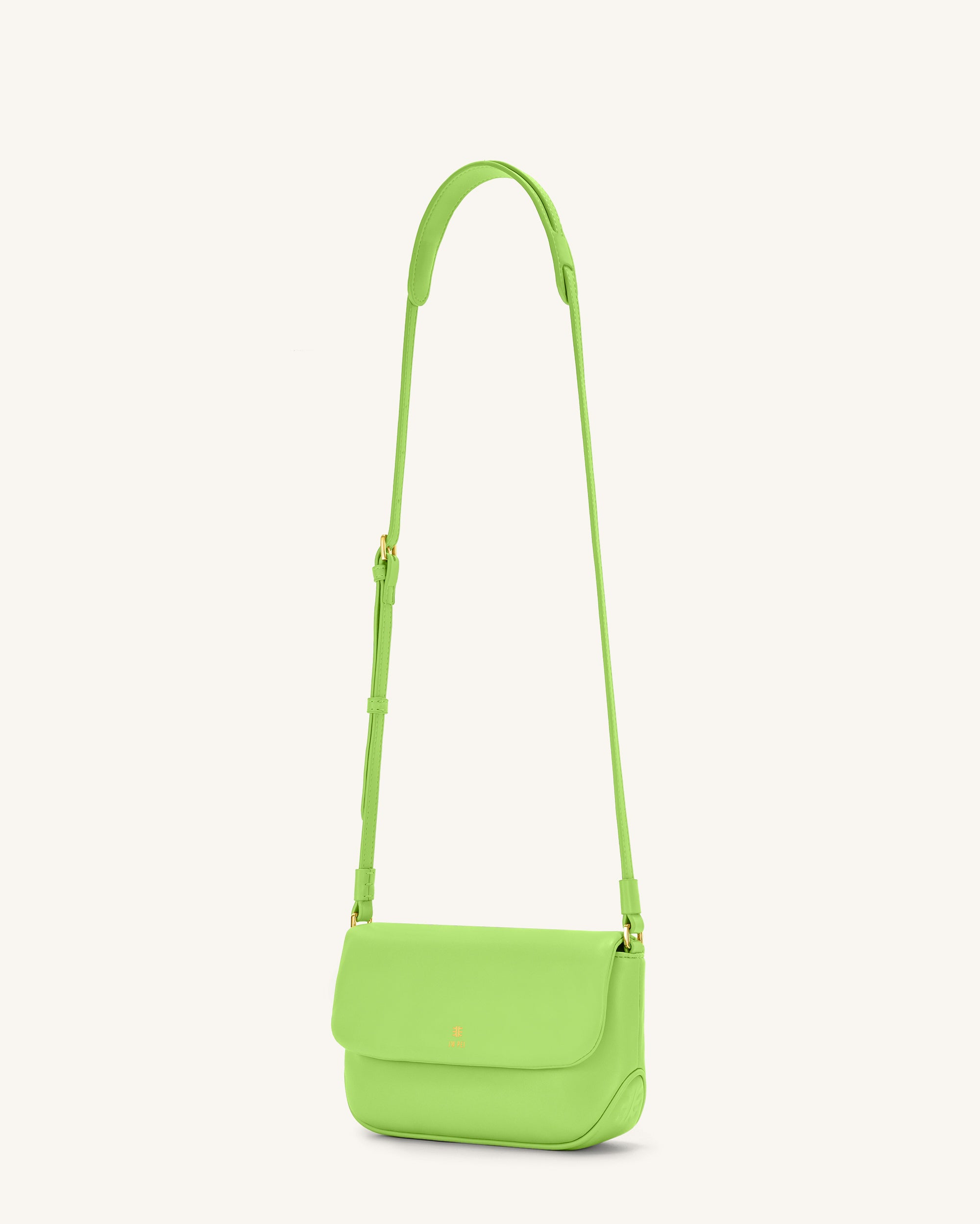 Debby Flap Crossbody  Bag - Lime Green