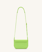 Debby Flap Crossbody  Bag - Lime Green