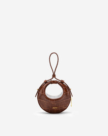 Rantan Super Mini Bag - Brown Croc