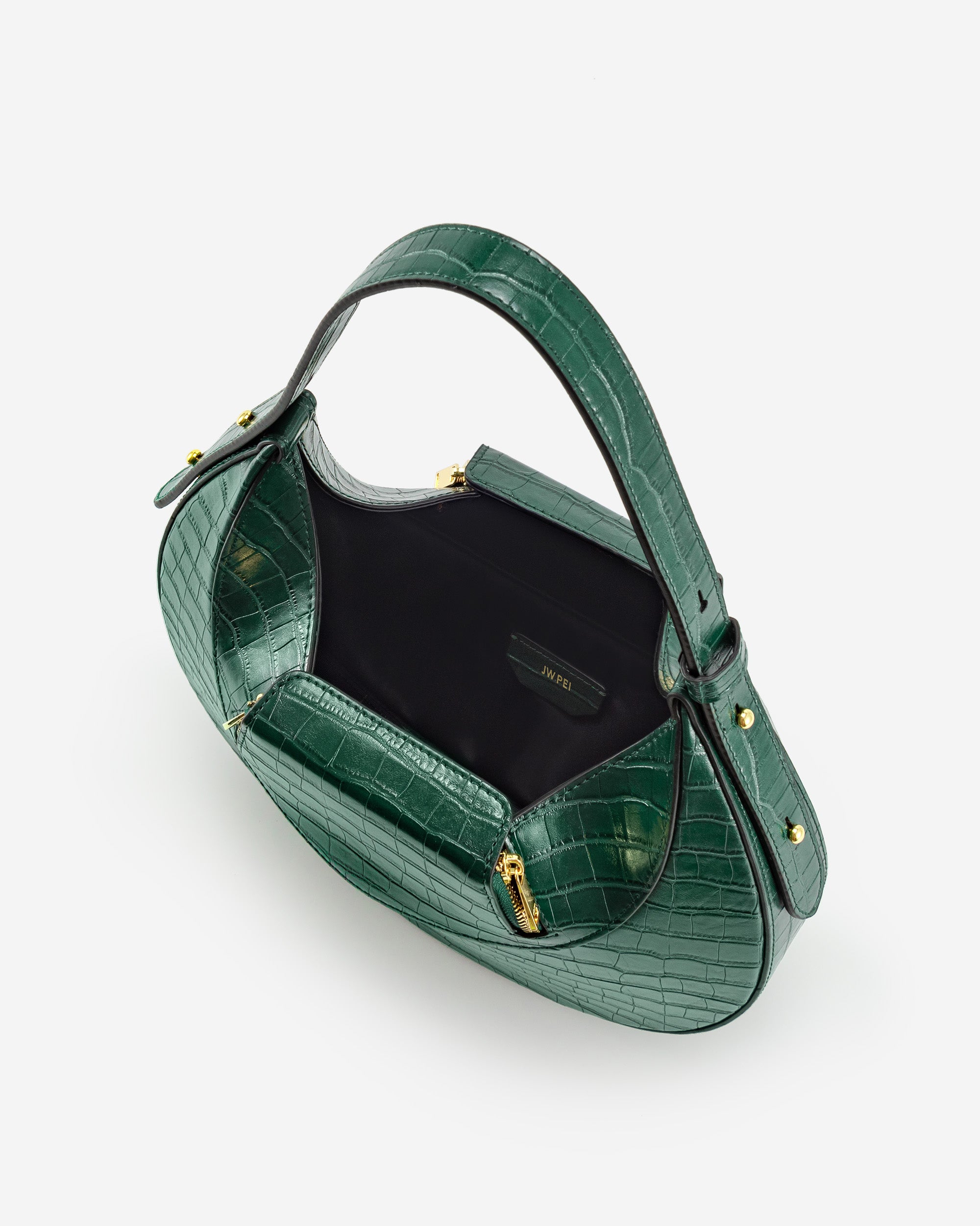 Rantan Bag - Dark Green Croc