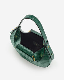 Rantan Bag - Dark Green Croc