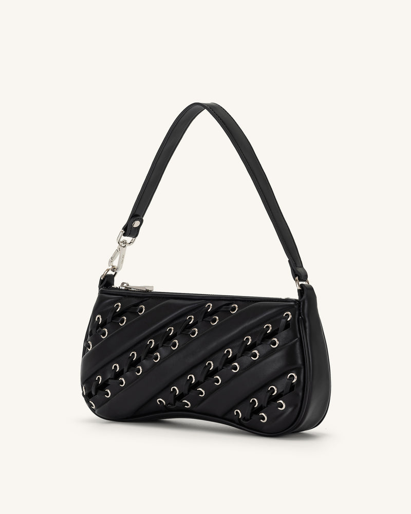 Eva Straps Shoulder Bag - Black