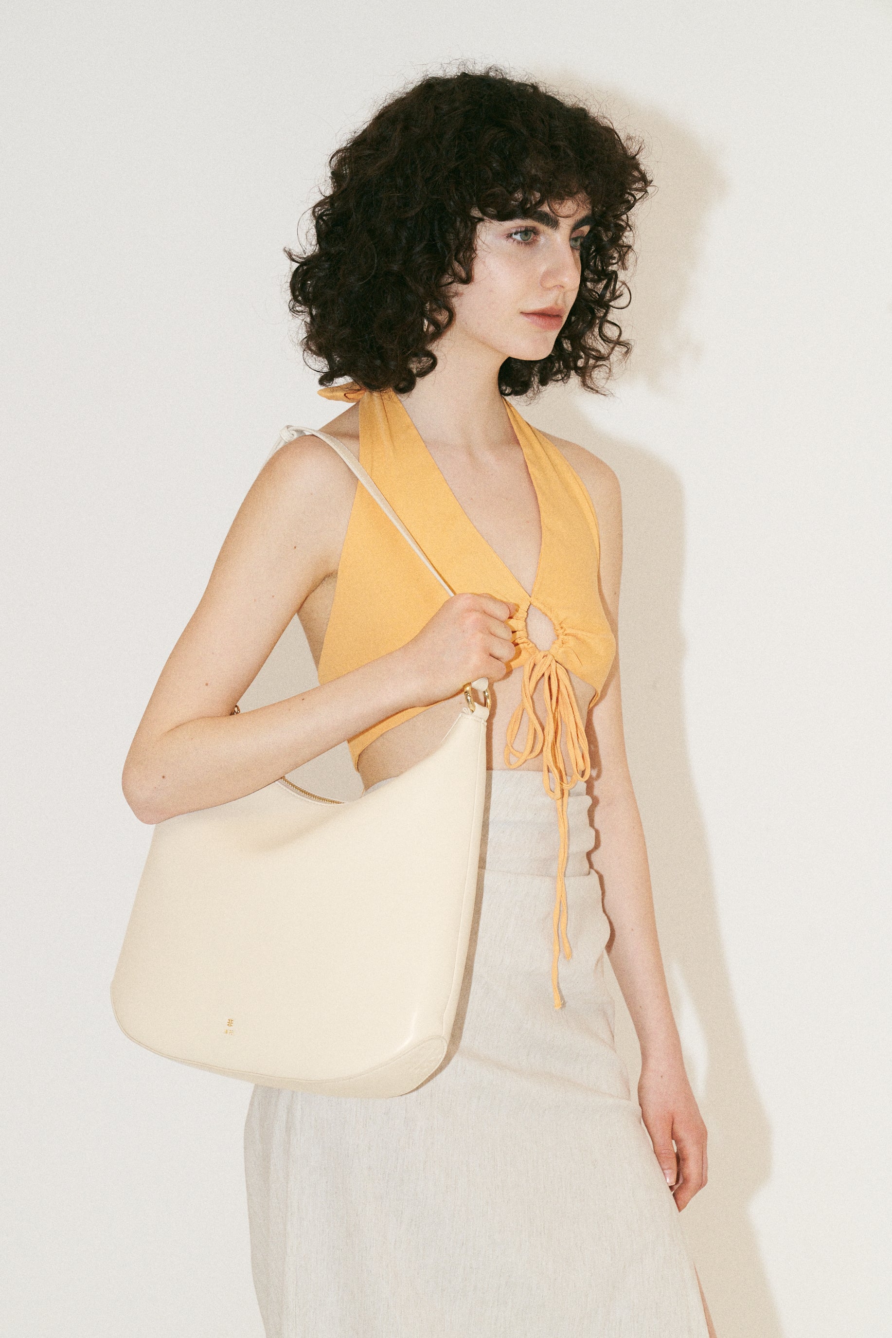 Erin Hobo Tote Bag - White
