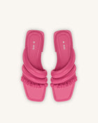 Jada Flat Mule - Rose Red