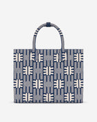 FEI Jacquard Knit Medium Tote Bag - Navy
