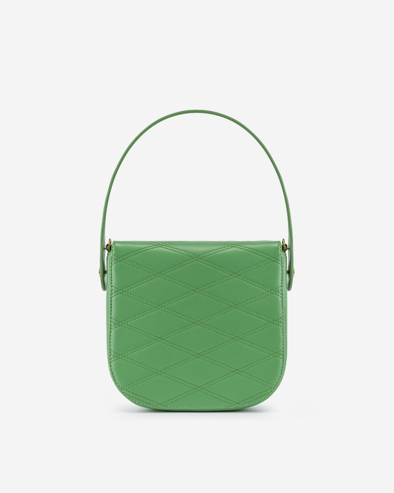Kate Faux Pearl Bag - Grass Green