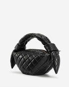 Croissant Top Handle Bag - Black