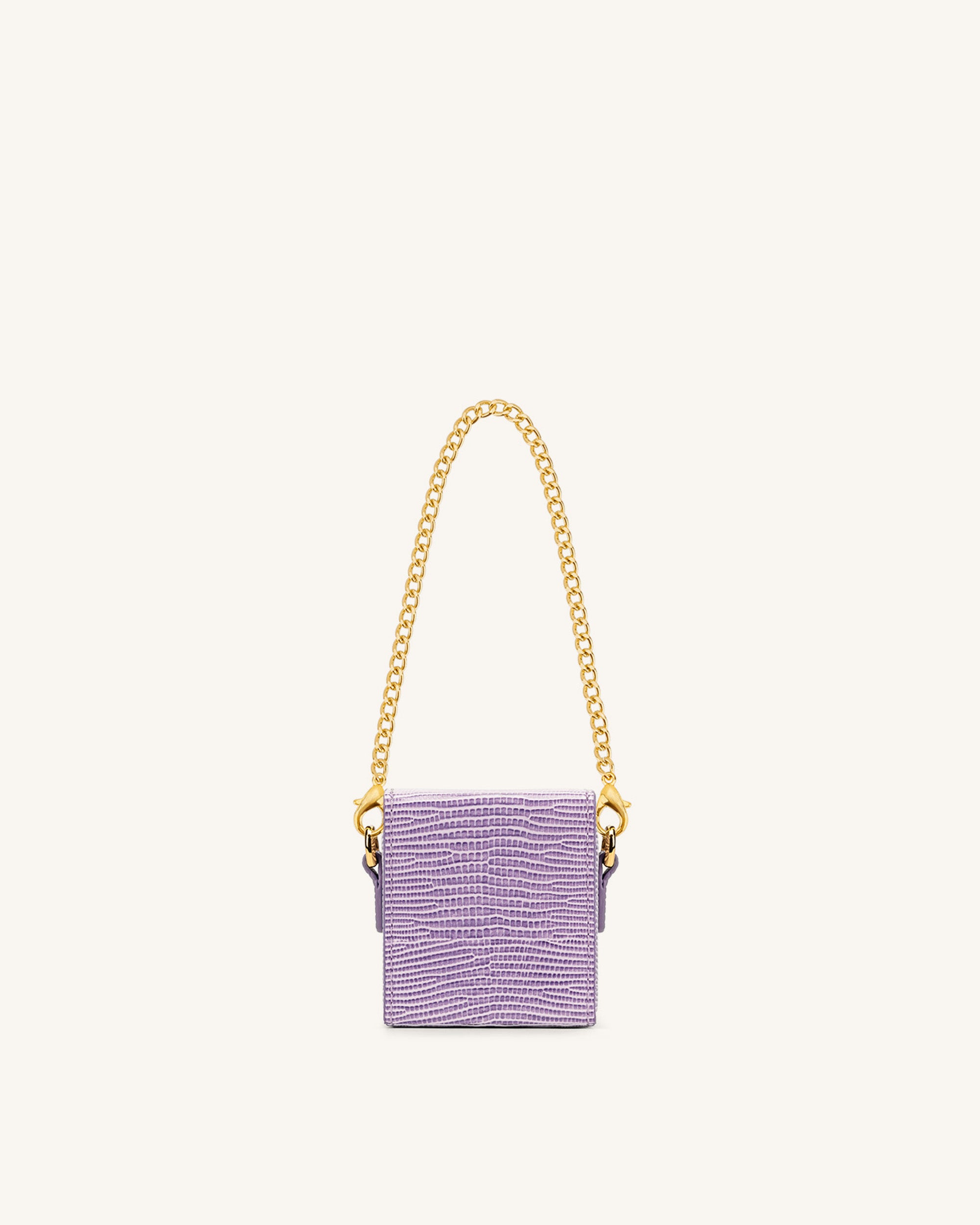 Square Mini Box - Purple Lizard