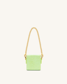 Square Mini Box - Lime Green Lizard