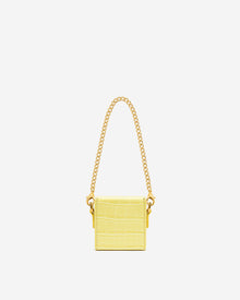 Square Mini Box - Light Yellow Croc