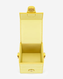 Square Mini Box - Light Yellow Croc