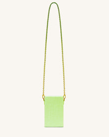 Lola Gradient Chain Phone Case - Lime Green Lizard