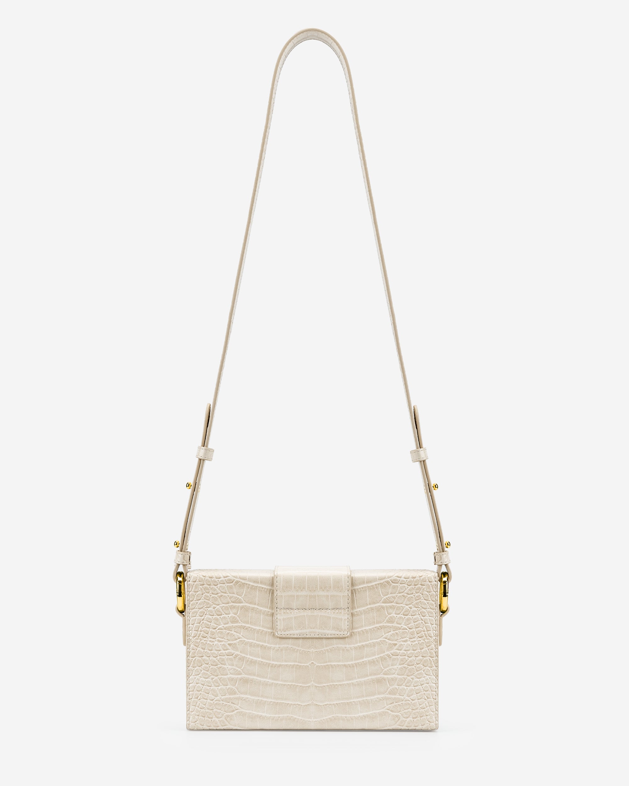 Grace Box Bag - Ivory  Croc