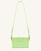 Grace Box Bag - Lime Green Lizard