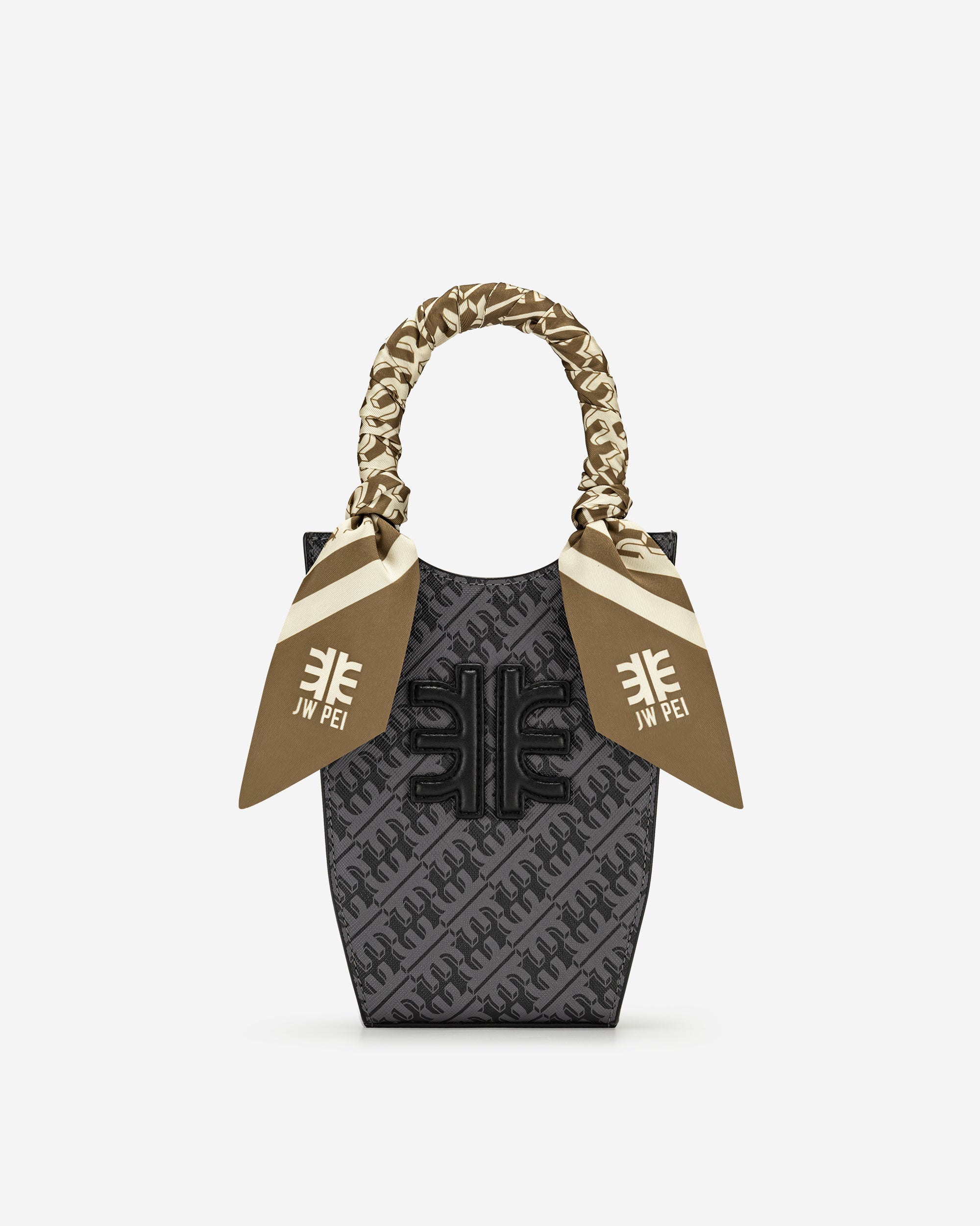 FEI Faux Silk Twill Scarf - Brown