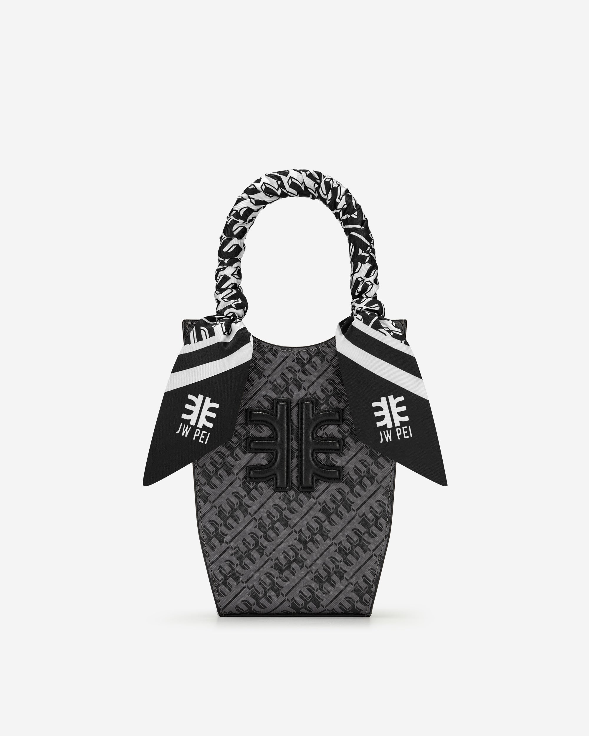 FEI Faux Silk Twill Scarf - Black