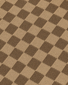 Shea Checkerboard Knitted Tote Bag - Brown