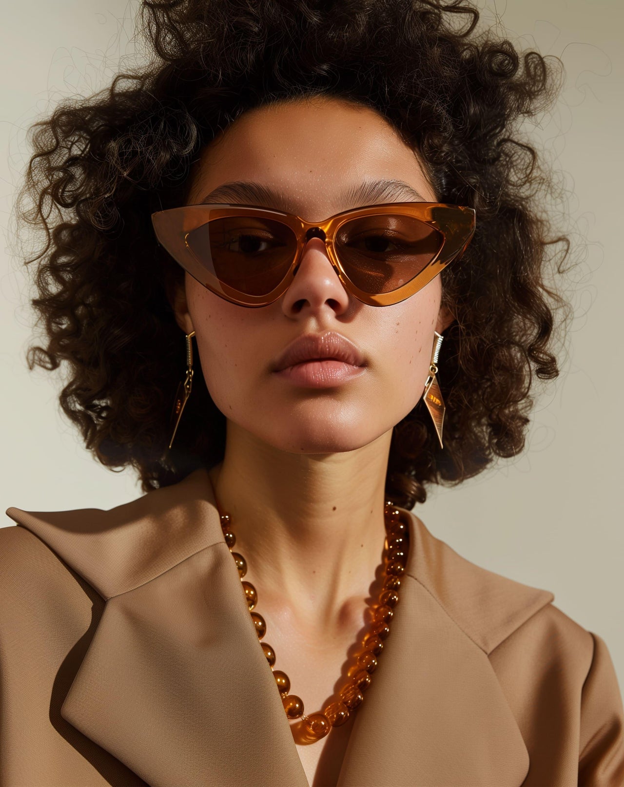 Ilana Cateye Frame Sunglasses - Brown